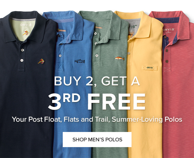 Buy 2 Polos get a 3rd Free! 